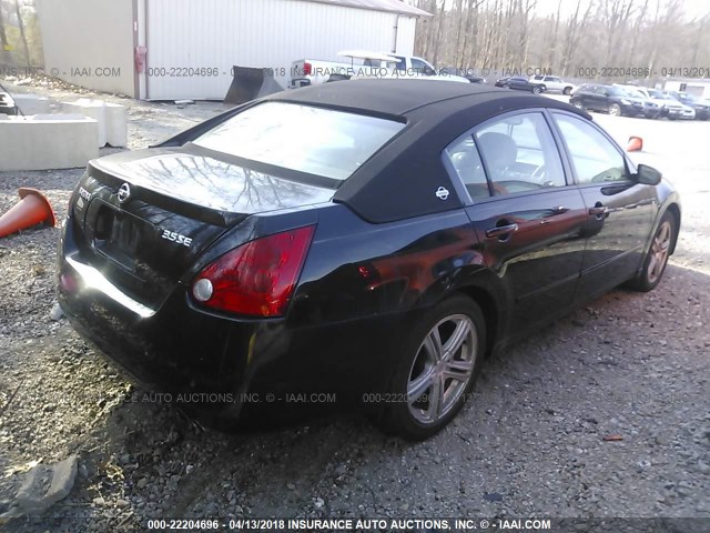 1N4BA41EX4C859078 - 2004 NISSAN MAXIMA SE/SL BLACK photo 4