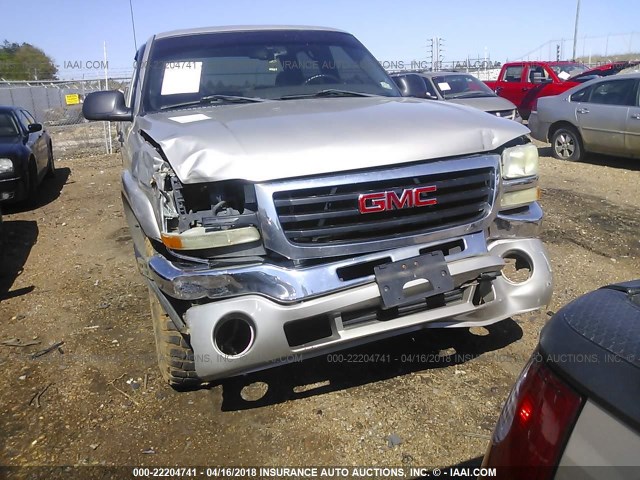 2GTEK13T141356821 - 2004 GMC NEW SIERRA K1500 Pewter photo 6