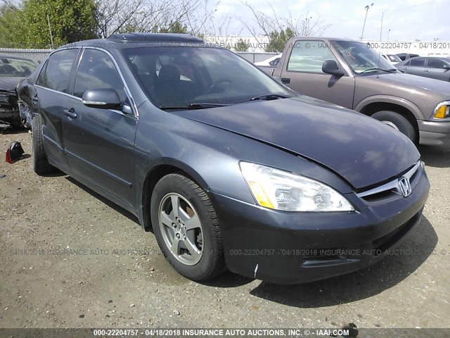 JHMCN36407C002333 - 2007 HONDA ACCORD HYBRID GRAY photo 1