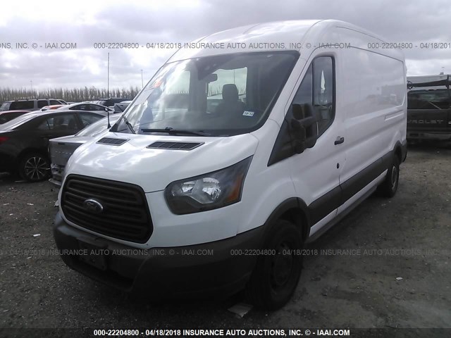 1FTNE2CM6FKA02981 - 2015 FORD TRANSIT T-150 WHITE photo 2