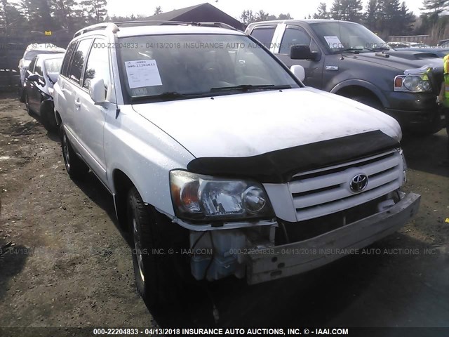 JTEEP21A950130883 - 2005 TOYOTA HIGHLANDER LIMITED WHITE photo 1