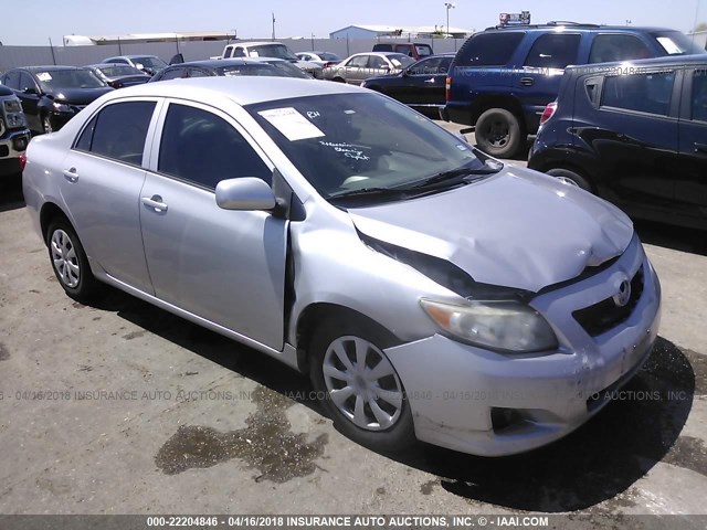 1NXBU4EE6AZ167008 - 2010 TOYOTA COROLLA S/LE/XLE SILVER photo 1