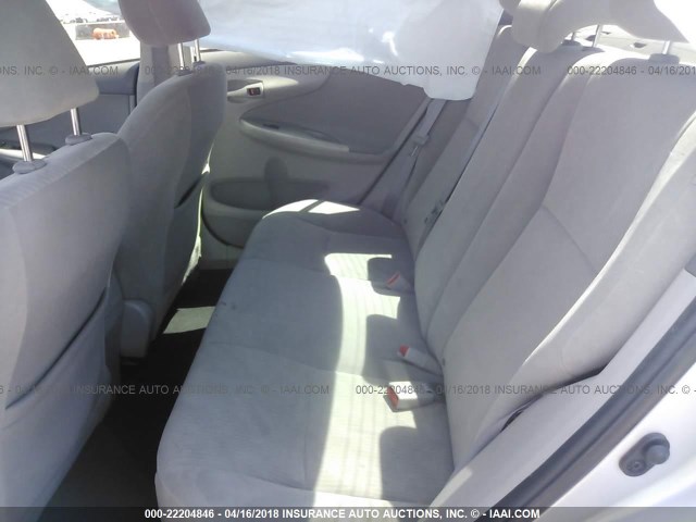 1NXBU4EE6AZ167008 - 2010 TOYOTA COROLLA S/LE/XLE SILVER photo 8