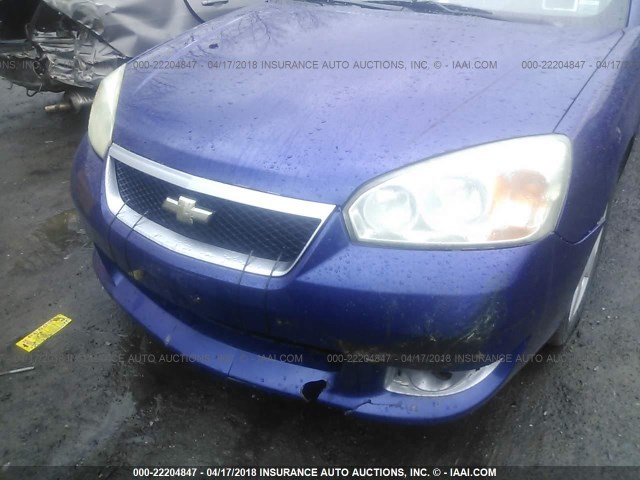 1G1ZW531X6F239884 - 2006 CHEVROLET MALIBU SS BLUE photo 6