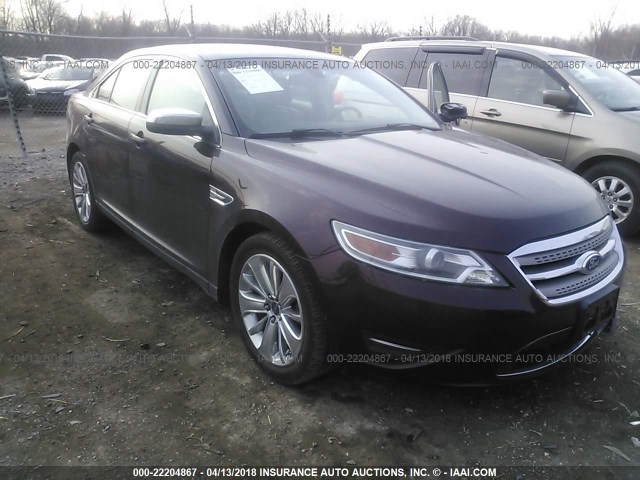 1FAHP2FW0BG142080 - 2011 FORD TAURUS LIMITED BURGUNDY photo 1