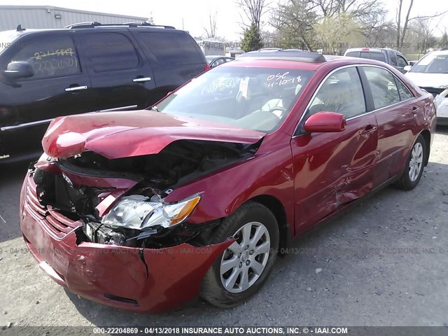 4T1BE46K17U156041 - 2007 TOYOTA CAMRY NEW GENERAT CE/LE/XLE/SE RED photo 2
