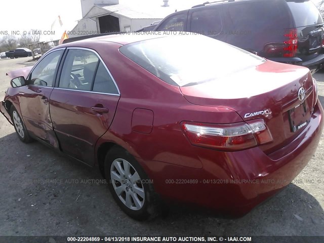 4T1BE46K17U156041 - 2007 TOYOTA CAMRY NEW GENERAT CE/LE/XLE/SE RED photo 3