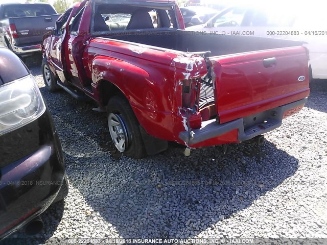 1FTYR14U42PA76424 - 2002 FORD RANGER SUPER CAB RED photo 3