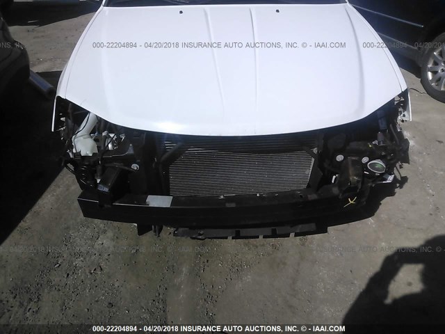 1C3CDZCB0CN133503 - 2012 DODGE AVENGER SXT WHITE photo 6