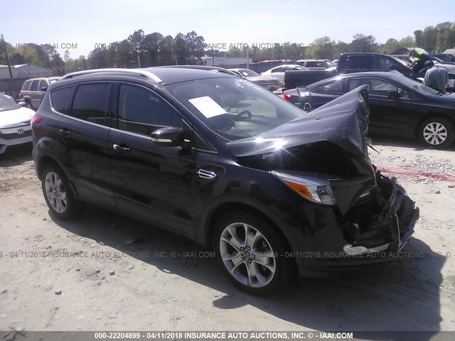 1FMCU0JX0EUB27811 - 2014 FORD ESCAPE TITANIUM BLACK photo 1