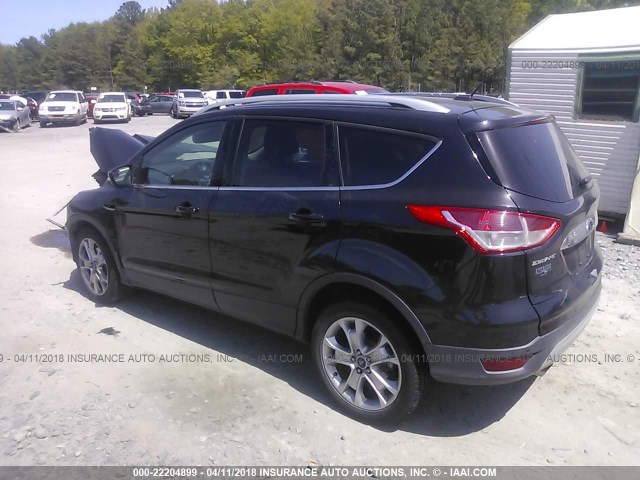 1FMCU0JX0EUB27811 - 2014 FORD ESCAPE TITANIUM BLACK photo 3