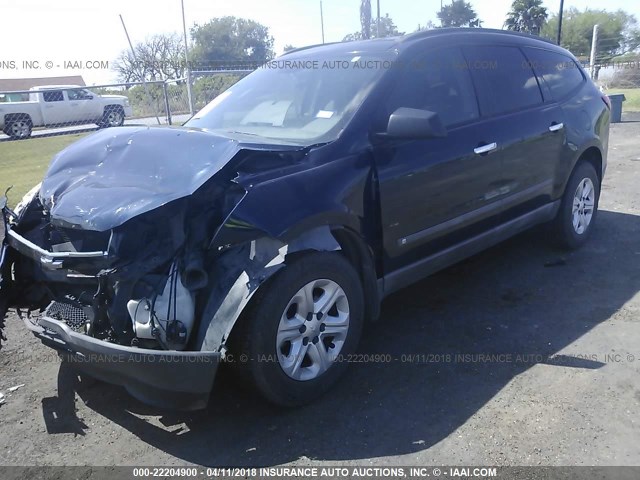 1GNER13D89S165108 - 2009 CHEVROLET TRAVERSE LS BROWN photo 2