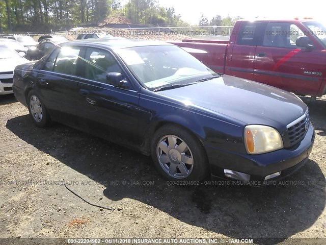 1G6KF54943U190883 - 2003 CADILLAC DEVILLE DTS BLUE photo 1