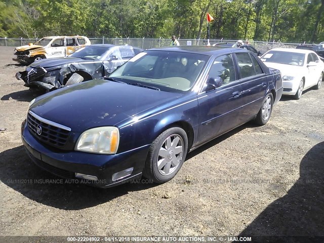 1G6KF54943U190883 - 2003 CADILLAC DEVILLE DTS BLUE photo 2