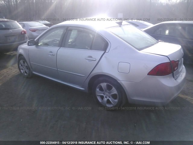 KNAGE228595288822 - 2009 KIA OPTIMA LX/EX SILVER photo 3