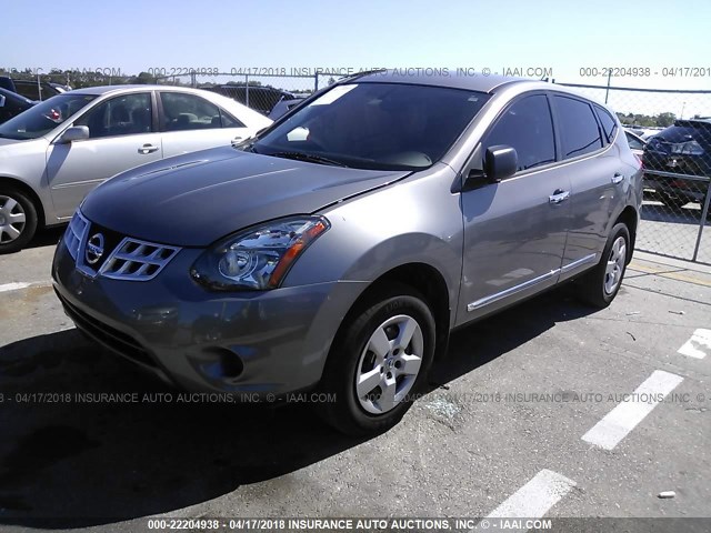 JN8AS5MT9FW669779 - 2015 NISSAN ROGUE SELECT S GRAY photo 2