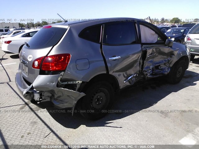 JN8AS5MT9FW669779 - 2015 NISSAN ROGUE SELECT S GRAY photo 4