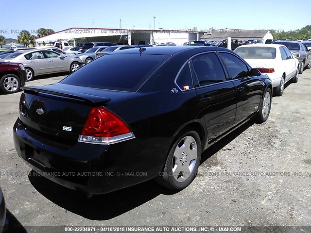 2G1WD58C679136698 - 2007 CHEVROLET IMPALA SUPER SPORT BLACK photo 4