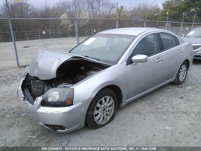 4A32B2FF8BE015777 - 2011 MITSUBISHI GALANT FE SILVER photo 2