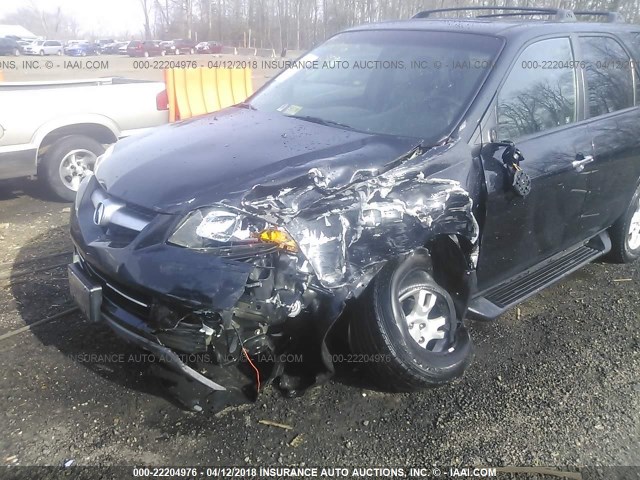 2HNYD18876H508567 - 2006 ACURA MDX TOURING BLACK photo 6