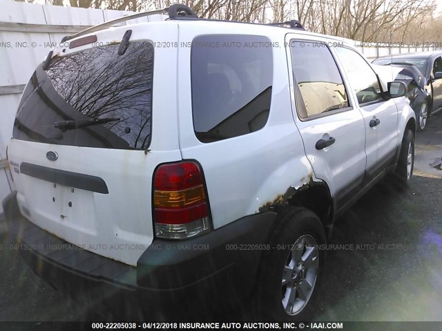 1FMYU03Z76KB10893 - 2006 FORD ESCAPE XLT თეთრი ფოტო 4