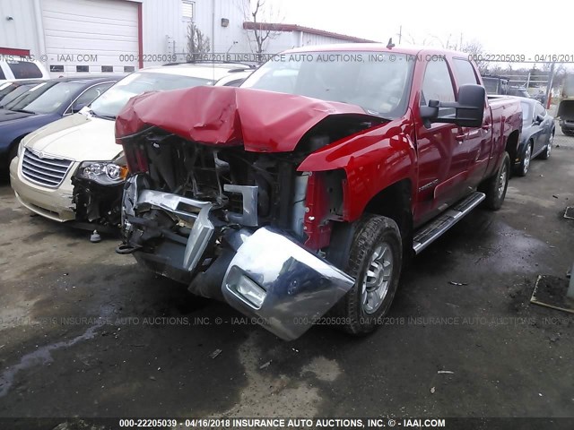 1GCHK23K37F545297 - 2007 CHEVROLET SILVERADO K2500 HEAVY DUTY RED photo 2