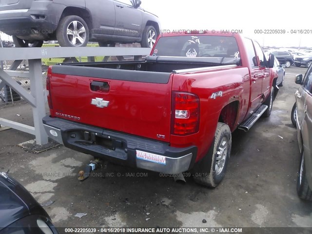 1GCHK23K37F545297 - 2007 CHEVROLET SILVERADO K2500 HEAVY DUTY RED photo 4