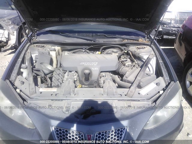 2G2WS522841374208 - 2004 PONTIAC GRAND PRIX GT2 ნაცრისფერი ფოტო 10