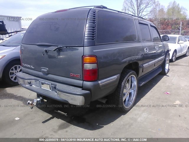 1GKFK16Z92J184646 - 2002 GMC YUKON XL K1500 GRAY photo 4