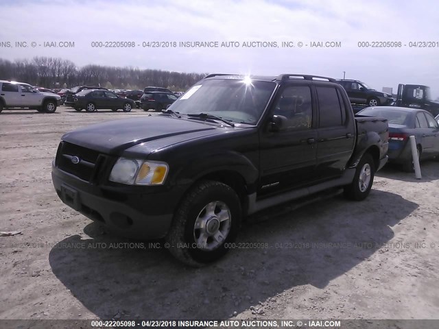 1FMZU77E41UC91999 - 2001 FORD EXPLORER SPORT TR  BLACK photo 2