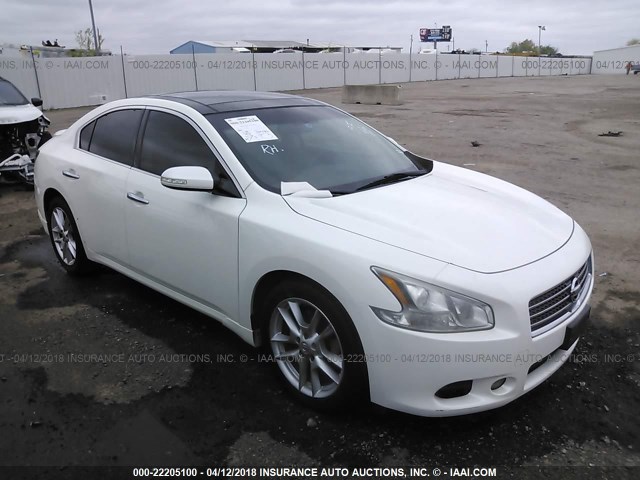 1N4AA5AP3BC869645 - 2011 NISSAN MAXIMA S/SV WHITE photo 1