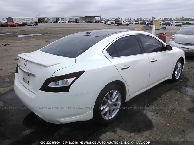 1N4AA5AP3BC869645 - 2011 NISSAN MAXIMA S/SV WHITE photo 4