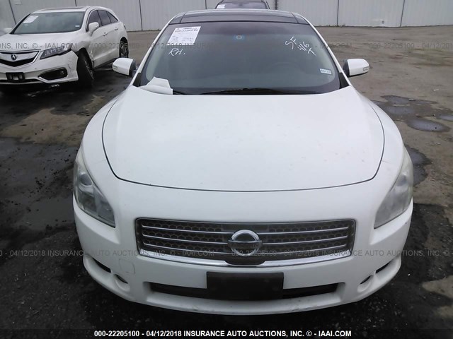 1N4AA5AP3BC869645 - 2011 NISSAN MAXIMA S/SV WHITE photo 6