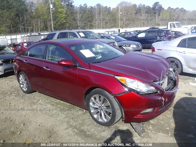 5NPEC4AC1BH189860 - 2011 HYUNDAI SONATA SE/LIMITED RED photo 1