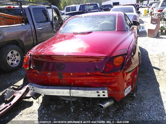 JTHFN48Y430036967 - 2003 LEXUS SC 430 MAROON photo 6