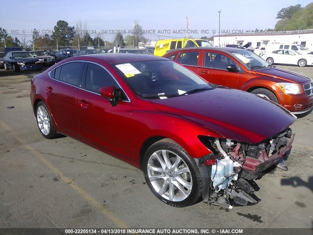 JM1GJ1V66E1125861 - 2014 MAZDA 6 TOURING RED photo 1