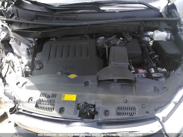 5TDZKRFH0ES022281 - 2014 TOYOTA HIGHLANDER LE/LE PLUS ვერცხლისფერი ფოტო 10