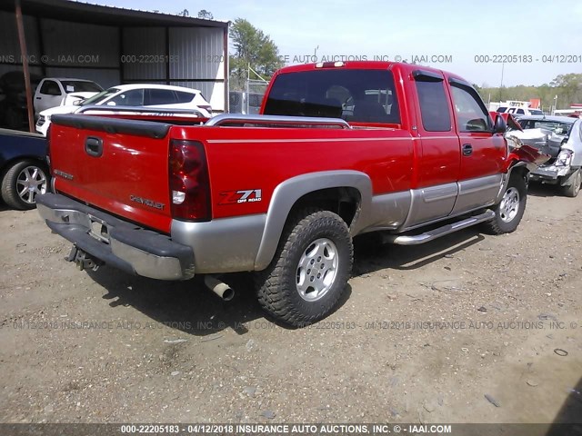 2GCEK19T131141400 - 2003 CHEVROLET SILVERADO K1500 RED photo 4