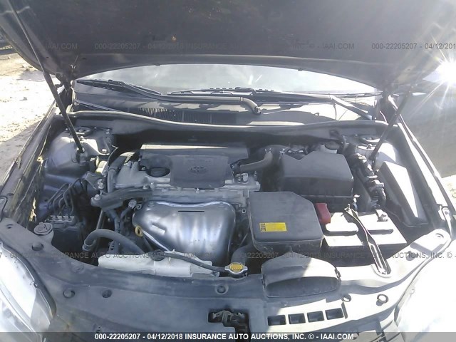4T1BF1FK5FU934156 - 2015 TOYOTA CAMRY LE/XLE/SE/XSE GRAY photo 10