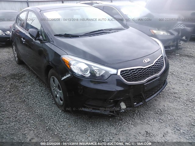 KNAFK4A68G5609989 - 2016 KIA FORTE LX BLACK photo 6