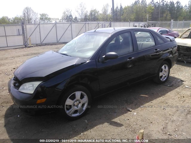 1FAFP34N27W345749 - 2007 FORD FOCUS ZX4/S/SE/SES BLACK photo 2