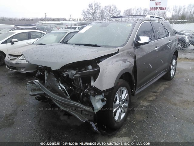 2GNFLFE51C6171299 - 2012 CHEVROLET EQUINOX LTZ BROWN photo 2