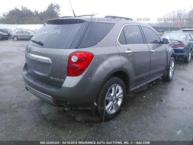 2GNFLFE51C6171299 - 2012 CHEVROLET EQUINOX LTZ BROWN photo 4