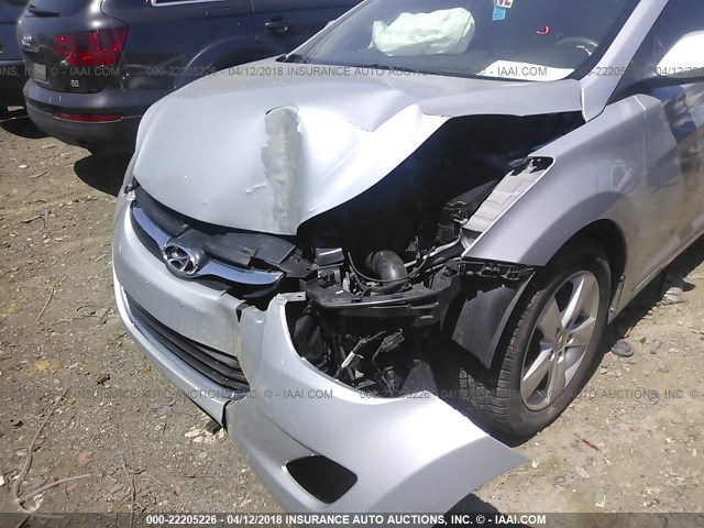 5NPDH4AE2CH084342 - 2012 HYUNDAI ELANTRA GLS/LIMITED SILVER photo 6