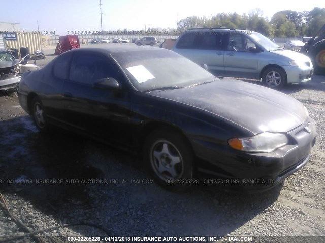 2G1WW12E159283487 - 2005 CHEVROLET MONTE CARLO LS BLACK photo 1