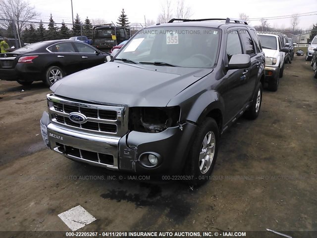 1FMCU9E76AKA87982 - 2010 FORD ESCAPE LIMITED GRAY photo 2