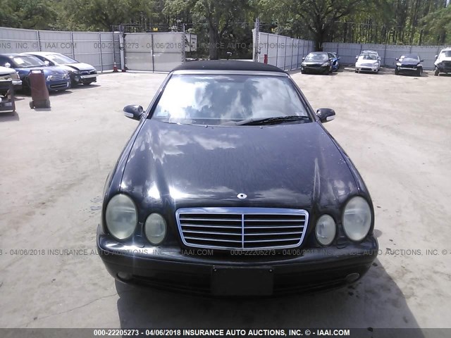 WDBLK70G91T088428 - 2001 MERCEDES-BENZ CLK 430 BLACK photo 6