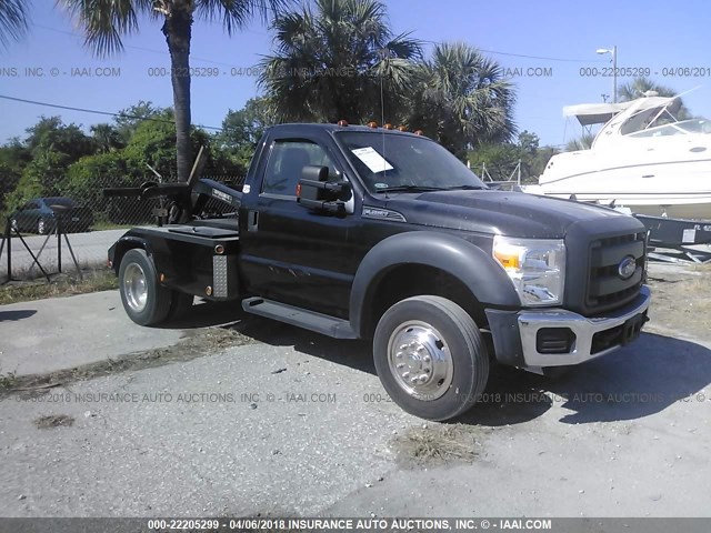 1FDGF4GY1DEB78309 - 2013 FORD F450 SUPER DUTY BLACK photo 1