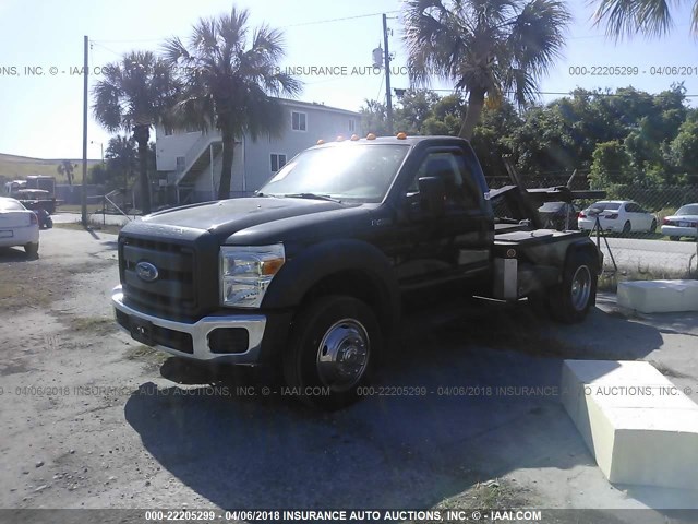 1FDGF4GY1DEB78309 - 2013 FORD F450 SUPER DUTY BLACK photo 2