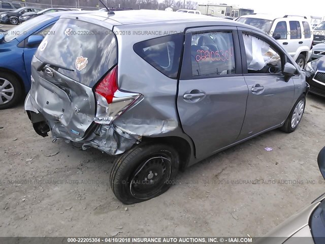 3N1CE2CP3FL426170 - 2015 NISSAN VERSA NOTE S/S PLUS/SV/SL/SR GRAY photo 4
